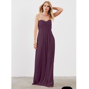 Weddington Way plum strapless dress
